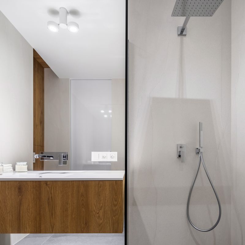 Elegant Shower with Modern Fixtures